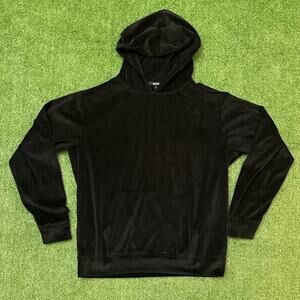 Jackson Velour Black Suede Hoodie
